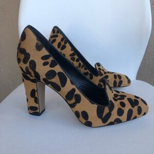 VIA SPIGA 9 US Animal Print High Heels New